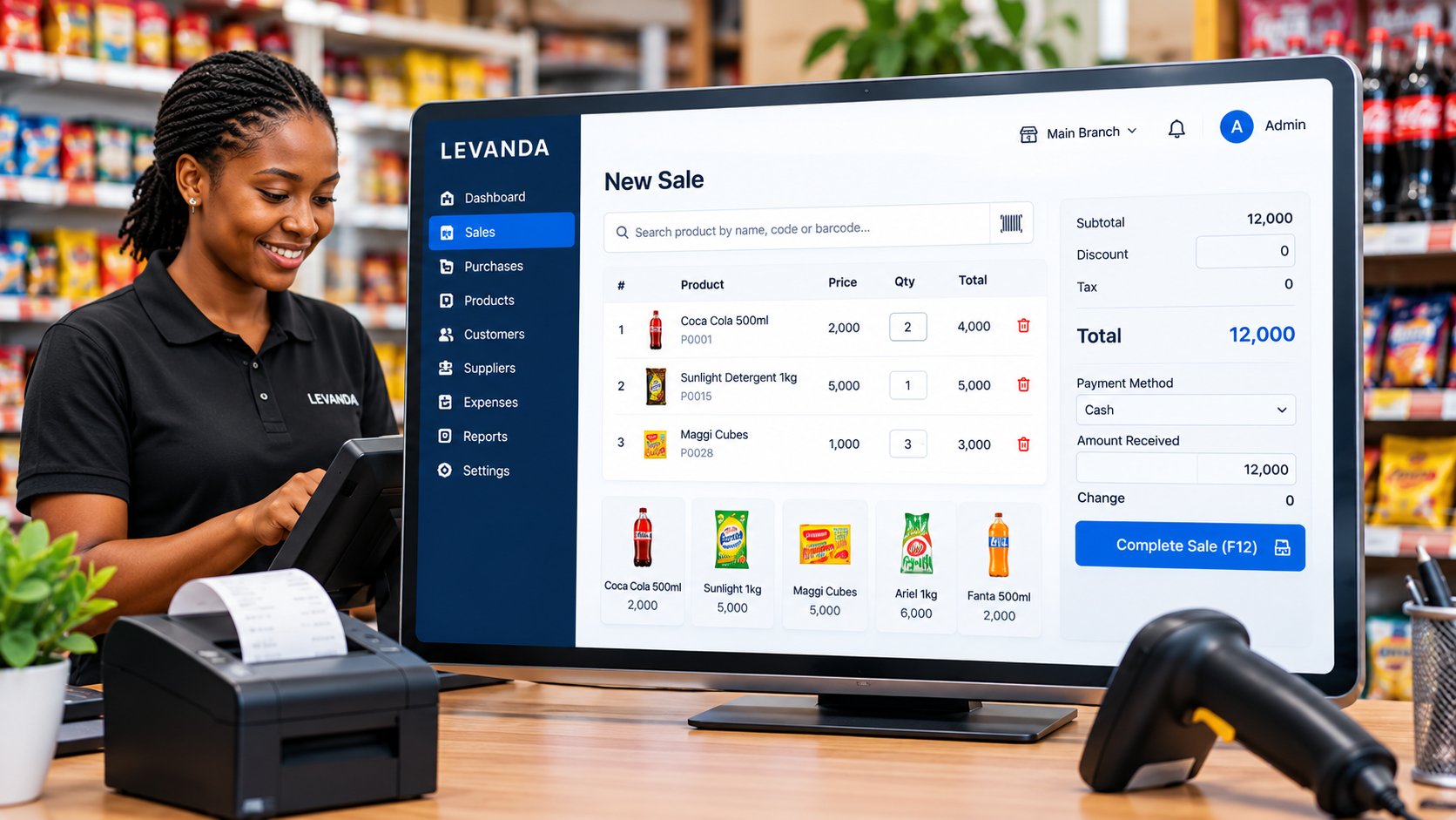 Shop sales management